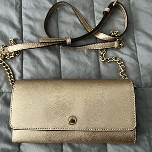 Michael Kors Gold Crossbody Bag